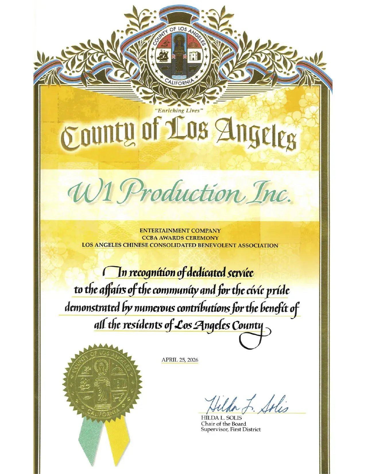 CERTIFICATE #4 CERTIFICATE #4